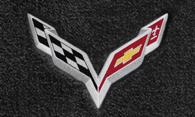 819290 Corvette Cross Flags (App) コルベットフロアマット