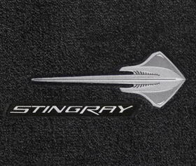 819292-3 Stingray With Stingray Silver (App) コルベットフロアマット