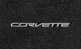 819294 Corvette Script Silver(App) コルベットフロアマット