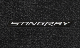 819296 Stingray Script Silver (App) コルベットフロアマット