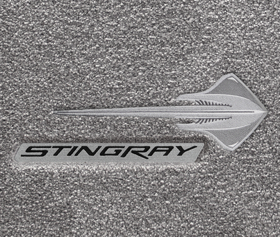 819292-4 Stingray With Stingray Black (App) コルベットフロアマット